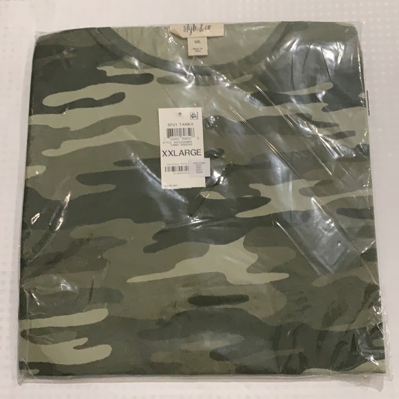 New Women’s Camo Print Sleeveless Top - Picture 6 of 12